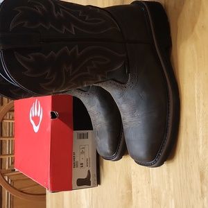 Wolverine Rancher Steel Toe Work Boots Size 10